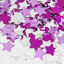 Конфетти фольга Звезда, Розовый микс, 1,5 см, 50 г.