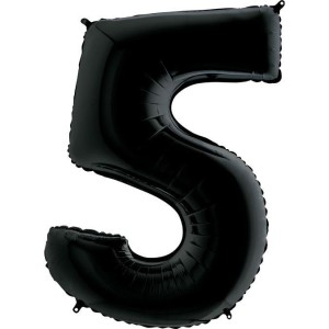 Gr (40&quot;/102см) /Цифра 5 Чёрный, 1 шт.
