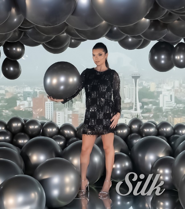 Sp (18''/46 см), Полуночный Серый (880), шелк, 6 шт.