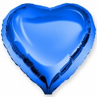 Fa (10"/25 см) Мини-сердце с клапаном, Синий, 5 шт.
