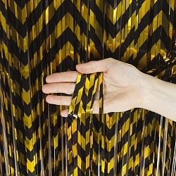 Занавес Дождик Зигзаги, Черный/Золото, Металлик, 100*200 см, 1 шт. Занавес Дождик Зигзаги, Черный/Золото, Металлик, 100*200 см, 1 шт.