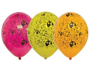 Bb (14''/35 см) /Шелкография пастель Angry Birds, 25 шт.