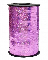 Лента голография (0,5 см x 250 м) Розовый