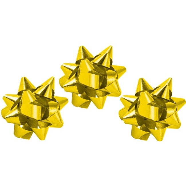 Бант Звезда металл золото D5см 12шт/G