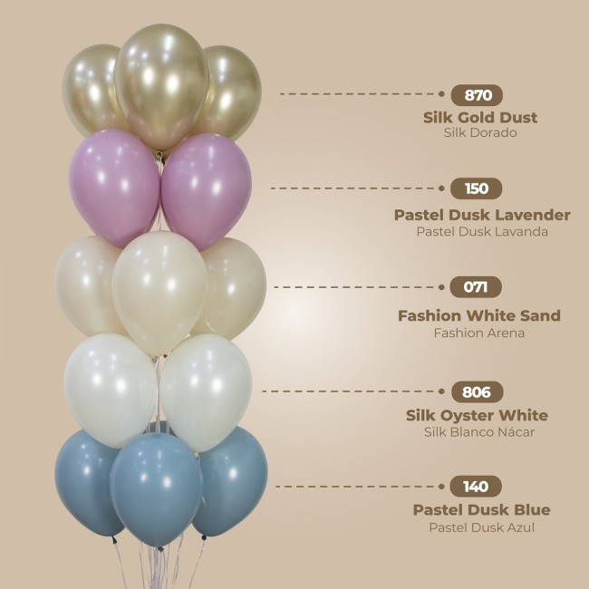 Sp (18''/46 см) Устрично-белый (806), шелк, 6 шт.