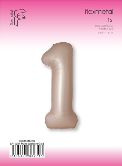 Fm (40''/102 см) Цифра, 1 SLIM Starlight Gold, 1 шт.