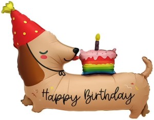 Fa (37''/94 см) Фигура, Таксик с кексиком, 1 шт.