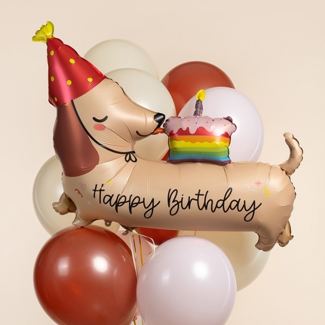 Fa (37''/94 см) Фигура, Таксик с кексиком, 1 шт.