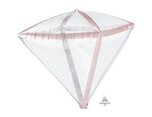 An (17''/43 см) 3D АЛМАЗ Б/РИС Прозрачный RoseGold (1 шт.)
