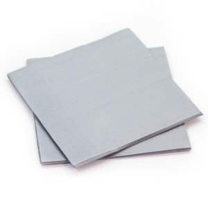 Салфетки, Серебро, 33*33 см, 12 шт.