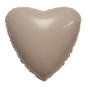 Ag (30''/76 см) Сердце, Мистик, Кофе Латте, Сатин, 1 шт. в уп.