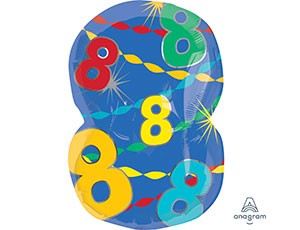 An (18''/45см) ЦИФРА 8 ФИГУРА Мульти