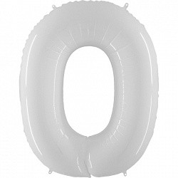 Gr (40"/102 см) Цифра, 0, Белый, 1 шт.