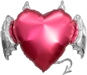 Ag (35''/89 см) Сердце, Тихий омут, 1 шт. в уп.