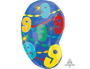 An (18''/45см) ЦИФРА 9 ФИГУРА Мульти