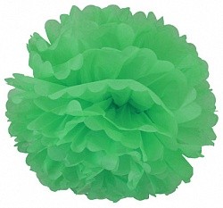Бумажный помпон Зеленый (16"/41 см)