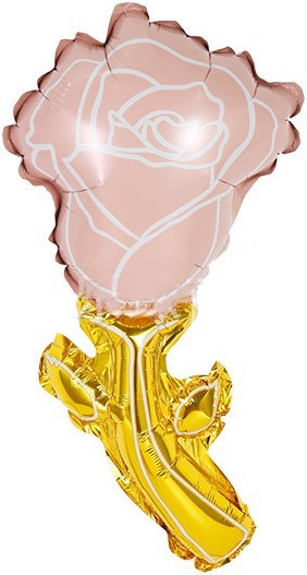 Fa (14''/36 см) Мини-цветок с клапаном, Роза, Нежно-розовый, 5 шт. в уп. (цв.этик.)