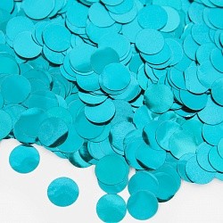 Конфетти фольга Круг, Тиффани, Металлик, 1 см, 50 г.