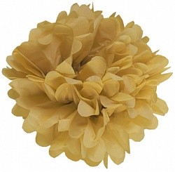 Бумажный помпон Золото (12"/30 см)