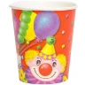 Набор бумажной посуды + аксессуары №8 Клоун с шарами (сервировка/акс)G, 57 шт.