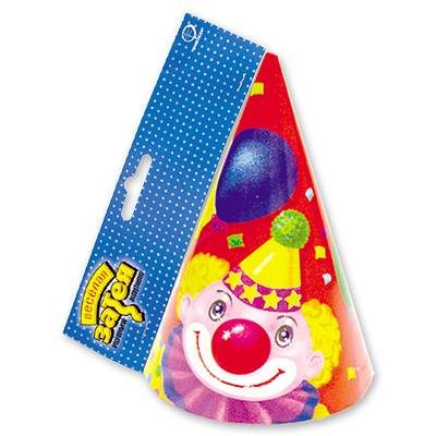Набор бумажной посуды + аксессуары №8 Клоун с шарами (сервировка/акс)G, 57 шт.