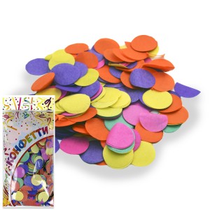 AC Конфетти бумажное Круги ассорти, 3 см, 300 гр. AC Конфетти бумажное Круги ассорти, 3 см, 300 гр.