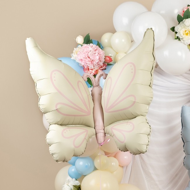 Fa (37''/94 см) Фигура, Нежная бабочка, Кремовый, Сатин, 1 шт.