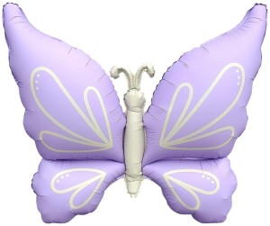 Fa (37''/94 см) Фигура, Нежная бабочка, Сиреневый, Сатин, 1 шт.