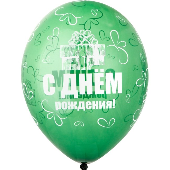 Bb (14''/36 см) кристалл С ДР Подарок, 25 шт.