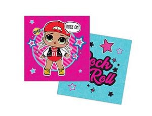 Салфетки бум куклы ЛОЛ 33 см 12 шт