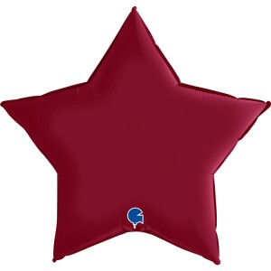 Gr (36''/91 см) Звезда, Вишневый, Сатин, 1 шт.