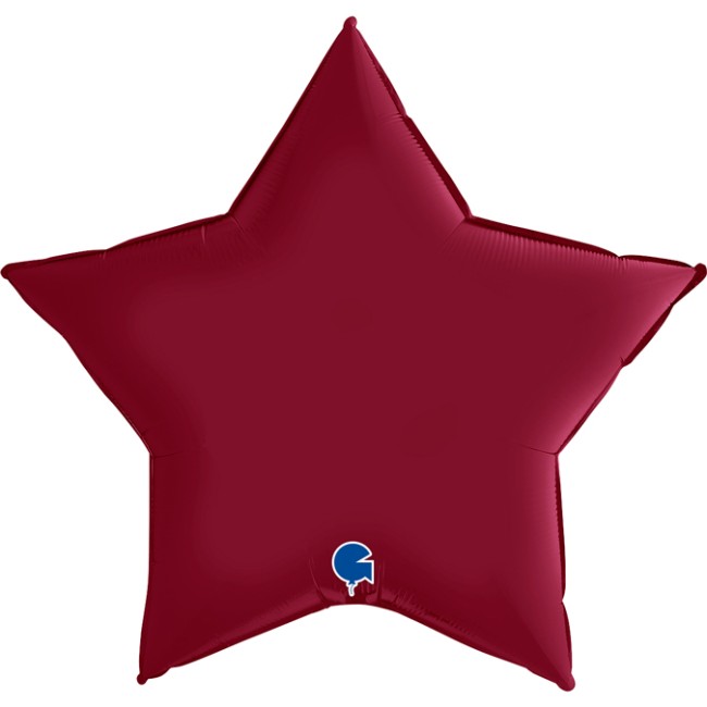 Gr (36''/91 см) Звезда, Вишневый, Сатин, 1 шт.