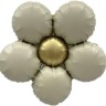 Fa (18''/46 см) Цветок, Ромашка (надув воздухом), Кремовый, Сатин, 1 шт.