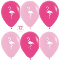 Sp (12"/30 см) Фламинго, Фуше (012)/Розовый (009), пастель, 2 ст, 12 шт.