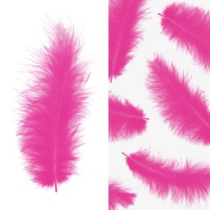 Перья, Премиум, Ярко-розовый, 12-15 см, 30 шт. Перья, Премиум, Ярко-розовый, 12-15 см, 30 шт.