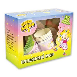Набор для праздника Звездная фея, 6 персон, 38 предметов