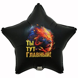 Вз (18''/46 см) Звезда, РУС ТЫ ТУТ ГЛАВНЫЙ Лев, 1 шт.