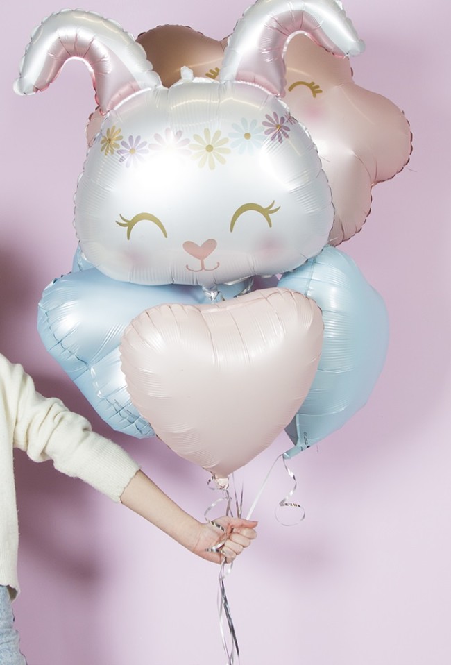 Gr (18''/46 см) Сердце, Сатин Pastel Pink, 1 шт.