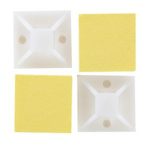 Монтажная база Крепеж самоклеящийся, 18*18 мм, Белый, 20 шт.