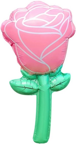 Fa (17''/43 см) Мини-цветок с клапаном, Роза, Розовый, 5 шт. в уп. (цв.этик.)