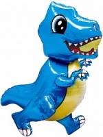 Fa (30"/76 см) Ходячая Фигура, Маленький динозавр, Синий, в упаковке 1 шт.