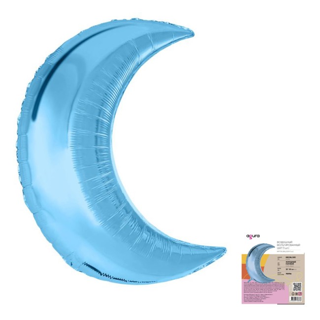 Ag (32''/81 см) Месяц Холодный голубой в упаковке, 1 шт. в уп.