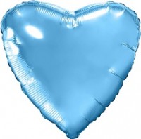 Ag (30"/76 см) Сердце, Холодно-голубой, 1 шт. в упак.