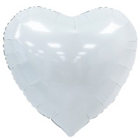 Вх (24"/60 см) Сердце Белое, 1 шт.