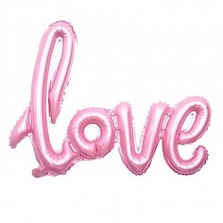 Fa (41''/104 см) /Надпись "Love", Розовый