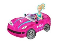 Вз (36"/91 см) ФИГУРА Блондинка в розовой машине, 1 шт.