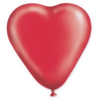Gm (5''/13 см) /Сердце Кристалл Красное, 100 шт.