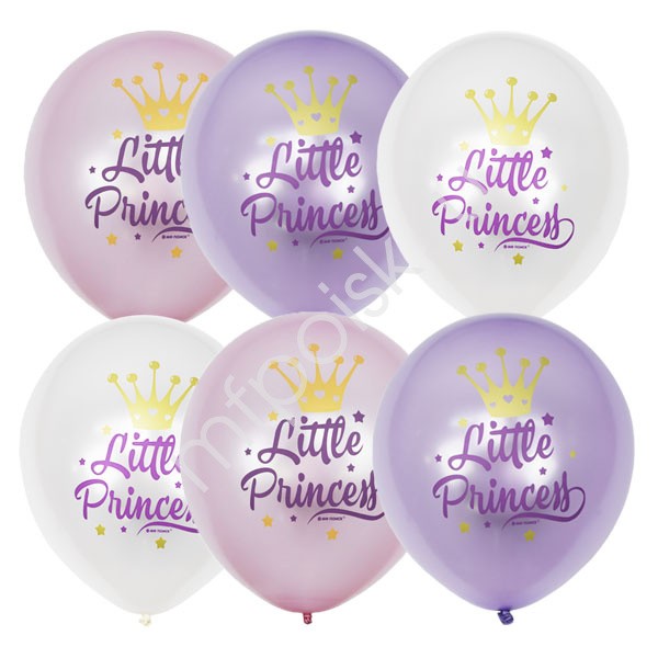 М (12''/30 см) /Перламутр (шелк) 1 ст. 2 цв. рис Little Princess, 25 шт
