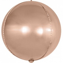 Fa (15"/38 см) Мини-Сфера 3D, Розовое Золото, 1 шт.