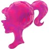 Fa (28"/71 см) Фигура, Профиль девушки, Розовый, Голография, 1 шт.